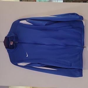 Nike Team Dri Fit Double Zipper Long Sleeve Warm Up Jacket Size L